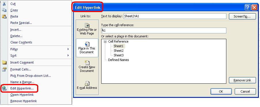 Excel Hyperlink